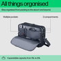HP Travel Plus Sacoche Ordinateur Portable 14 Pouces, 15-20 L, Polyester Recyclé, Compartiment Rembourré, Poche Antivol RFID, 180° Ouverture