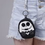 Disney - Porte-clés mini sac à dos 3D Jack Skellington - La Nuit avant Noël (Nightmare Before Christmas) - Avec fermeture éclair et mousqueton