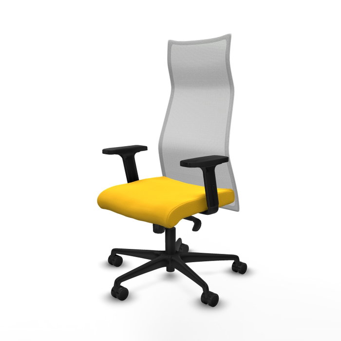 Piqueras y Crespo Chaise de Bureau Albacete Jaune et Blanc Piqueras y Crespo Chaise de Bureau Albacete Jaune et Blanc