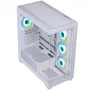 BitFenix Ceto Premium Edition - Boitier PC Moyen Tour ATX Blanc - 4 Ventilateurs A-RGB, Ports USB 3.0 et Type-C, 2 Panneaux en Verre Trempé - Sans Alimentation
