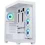 BitFenix Ceto Premium Edition - Boitier PC Moyen Tour ATX Blanc - 4 Ventilateurs A-RGB, Ports USB 3.0 et Type-C, 2 Panneaux en Verre Trempé - Sans Alimentation