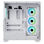BitFenix Ceto Premium Edition - Boitier PC Moyen Tour ATX Blanc - 4 Ventilateurs A-RGB, Ports USB 3.0 et Type-C, 2 Panneaux en Verre Trempé - Sans Alimentation