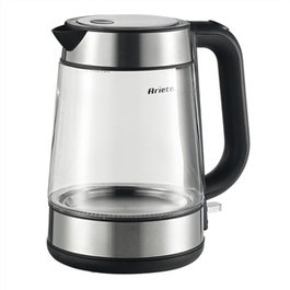 Ariete 2874 Hervoir électrique à thé en verre Lipton avec finitions métalliques - Bouilloire électrique