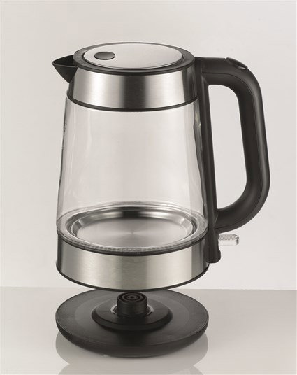 Ariete 2874 Hervoir électrique à thé en verre Lipton avec finitions métalliques - Bouilloire électrique