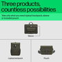 HP Sac à dos modulaire 3-en-1 pour PC portable 15,6 pouces - 27 L - Conçu avec plastique recyclé - Housse détachable