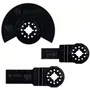Bosch Set de 3 Lames pour Outil Multifonction Starlock, pour Bois et Métal, Lames Plongeantes AIZ 24 EC, AIZ 20 AB et Segmentée ACZ 85 EC