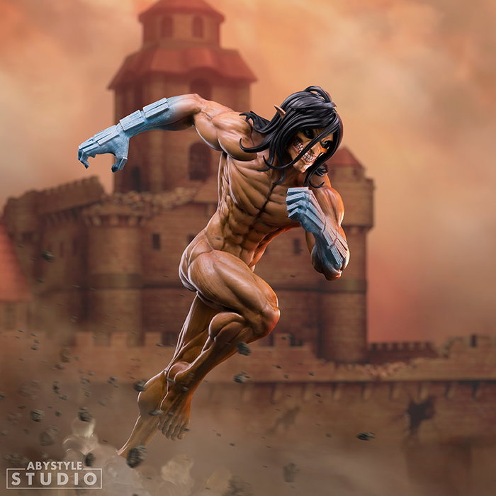 ABYstyle Figurine Attack on Titan Eren Forme de Titan 19 cm PVC 1/10 Officielle