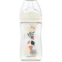 DODIE Biberon anti-colique 270 ml - Tétine multi-perforée biomimétisme débit 2 - 3 mois et plus - Rose