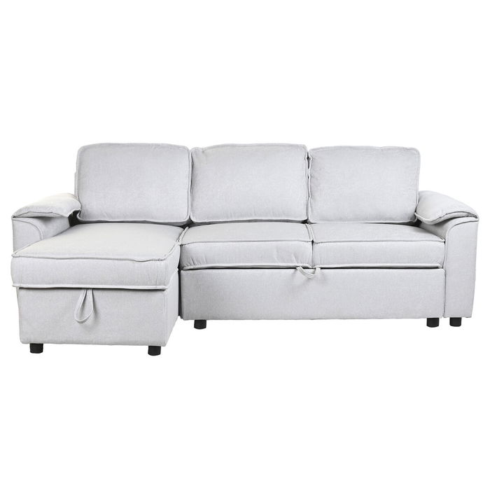 Canapé Convertible Home ESPRIT Gris clair Moderne 220 x 153 x 88 cm