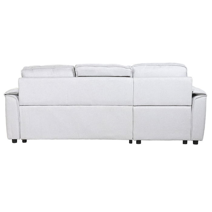 Canapé Convertible Home ESPRIT Gris clair Moderne 220 x 153 x 88 cm