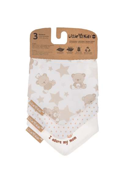 BigBuy Kids Ensemble de Bavoirs Bear 3 Pièces BigBuy Kids Ensemble de Bavoirs Bear 3 Pièces