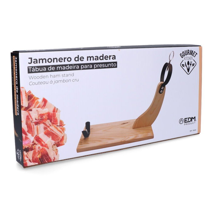 Jambonnier en Bois EDM Marron Bois Bois de pin 41 x 44 cm Jambonnier en Bois EDM Marron Bois Bois de pin 41 x 44 cm