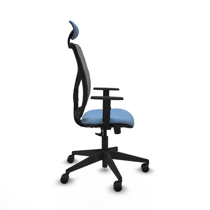 Piqueras y Crespo Chaise de Bureau Motilla Bleu ciel et Gris