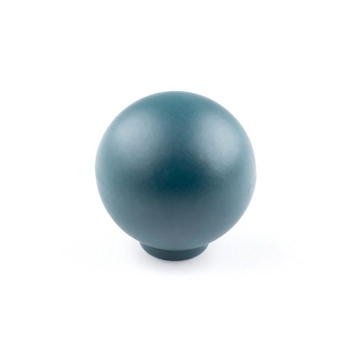 Rei Pomo pour meuble modèle 308 en ABS finition bleue diamètre 28 mm avec vis M4 Rei Pomo pour meuble modèle 308 en ABS finition bleue diamètre 28 mm avec vis M4