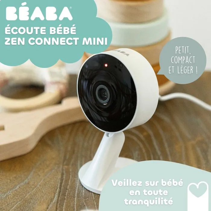 Beaba Zen Connect Mini - Écoute bébé connecté Full HD avec vision nocturne