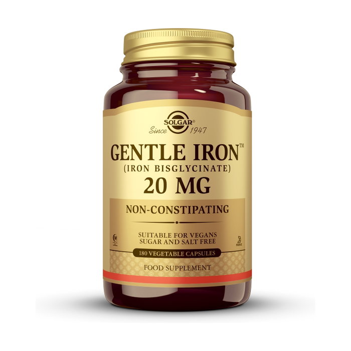 SOLGAR Hierro Gentle 20 mg 180 capsules