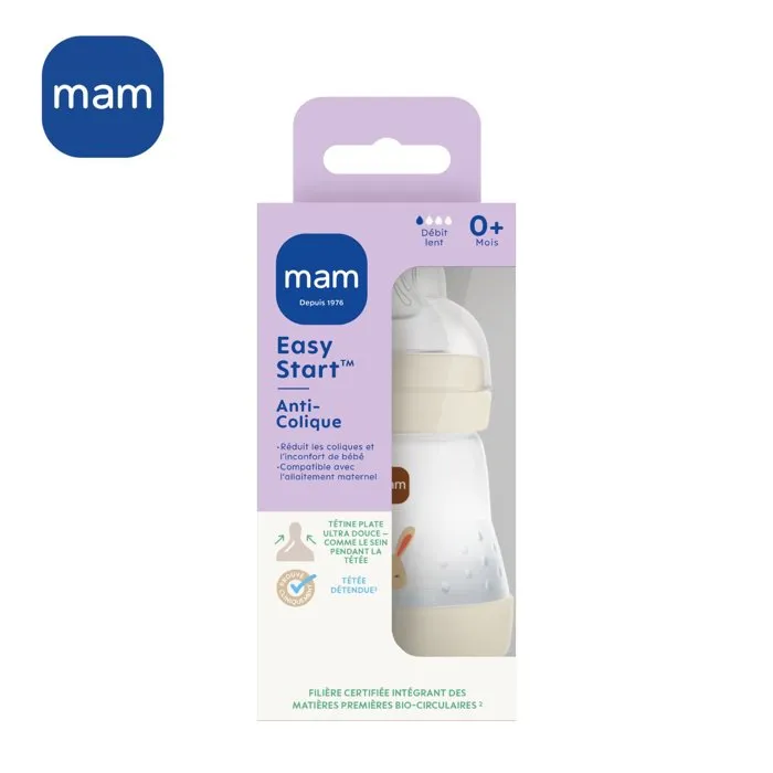 MAM Biberon Easy Start Anti-Colique 160 ml - Sable MAM Biberon Easy Start Anti-Colique 160 ml - Sable