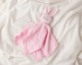 KioKids Doudou Conejito Rose en Bambou et Coton