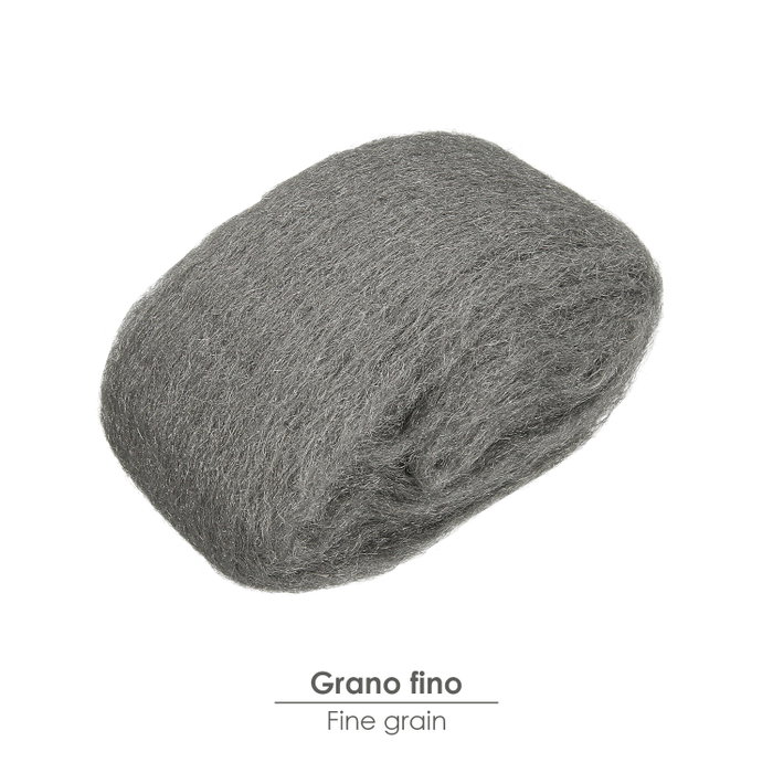 WOLFPACK LINEA PROFESIONAL Laine d'acier Grain fin Taille 0, 150 g