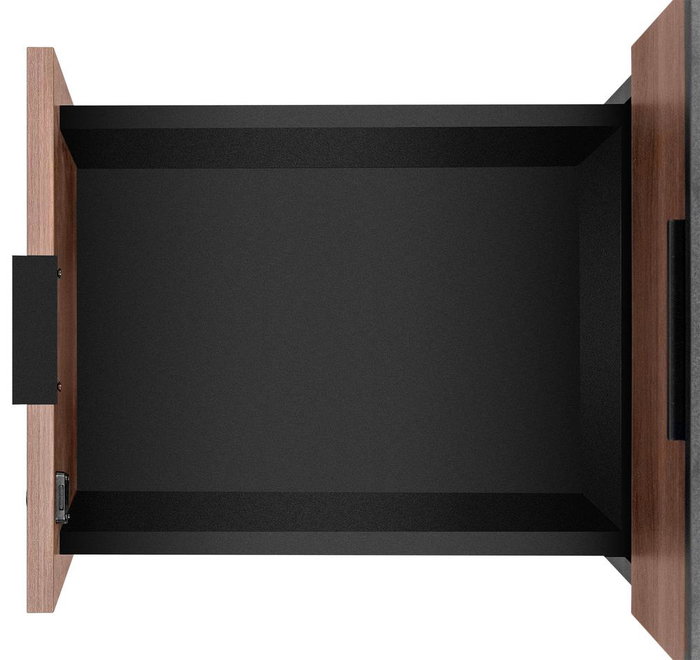 Phoenix technologies Cajonera de Bureau Artisan Combinación Negro et, 2 Tiroirs avec Serrure Roues Frein