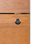 Phoenix technologies Cajonera de Bureau Artisan Combinación Negro et, 2 Tiroirs avec Serrure Roues Frein