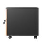 Phoenix technologies Cajonera de Bureau Artisan Combinación Negro et, 2 Tiroirs avec Serrure Roues Frein