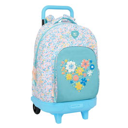 Cartable à roulettes Moos Fiori Multicouleur 33 x 45 x 22 cm