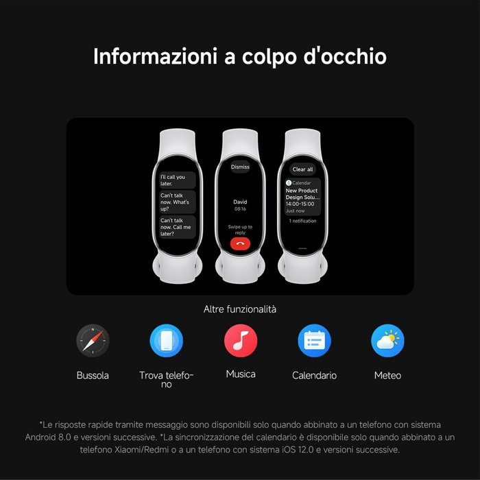 Bracelet d'activités Xiaomi Smart Band 10 Noir 1,72"