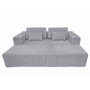 Home ESPRIT Canapé Modulaire Scandi Gris clair