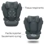Cybex Siège auto Solution B3 i-Fix Groupe 2/3 (3-12 ans, 15-50 kg, 100-150 cm) inclinable avec système ISOFIX - Gris acier