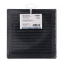 Edm Grille de ventilation carrée encastrable ABS gris anthracite avec moustiquaire Ø 100mm 170x170x10mm