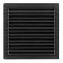 Edm Grille de ventilation carrée encastrable avec moustiquaire 170x170 mm gris anthracite