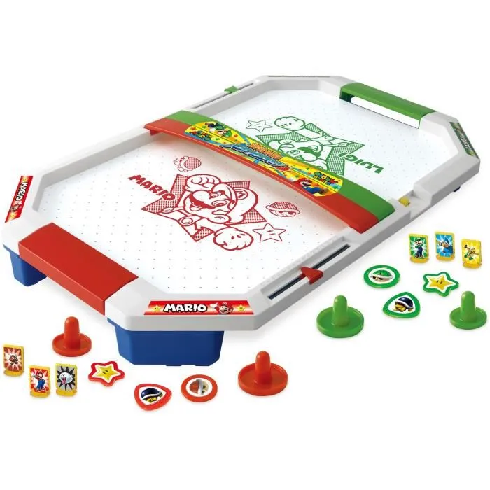 Epoch Games Super Mario Air Hockey - Jeu de société avec palets et cibles - Pour enfants à partir de 4 ans - Version française Epoch Games Super Mario Air Hockey - Jeu de société avec palets et cibles - Pour enfants à partir de 4 ans - Version française