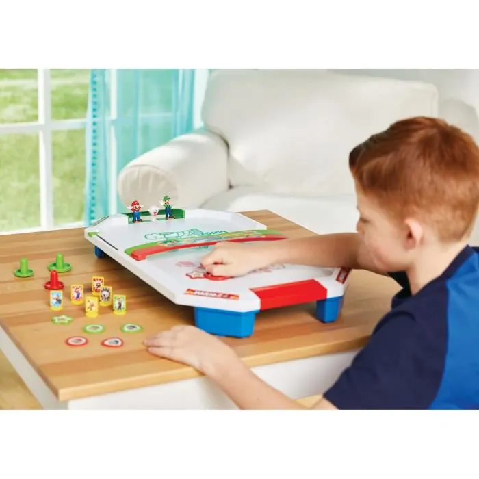 Epoch Games Super Mario Air Hockey - Jeu de société avec palets et cibles - Pour enfants à partir de 4 ans - Version française Epoch Games Super Mario Air Hockey - Jeu de société avec palets et cibles - Pour enfants à partir de 4 ans - Version française