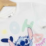T shirt à manches courtes Enfant Stitch Blanc 12 ans