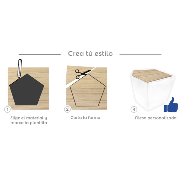 BigBuy Garden Table d'appoint Penta Blanc Polyéthylène 40 x 33 x 38,5 cm BigBuy Garden Table d'appoint Penta Blanc Polyéthylène 40 x 33 x 38,5 cm