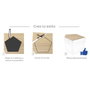 BigBuy Garden Table d'appoint Penta Blanc Polyéthylène 40 x 33 x 38,5 cm