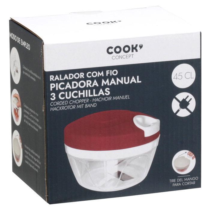 Cook Concept Picadora manual à 3 lames