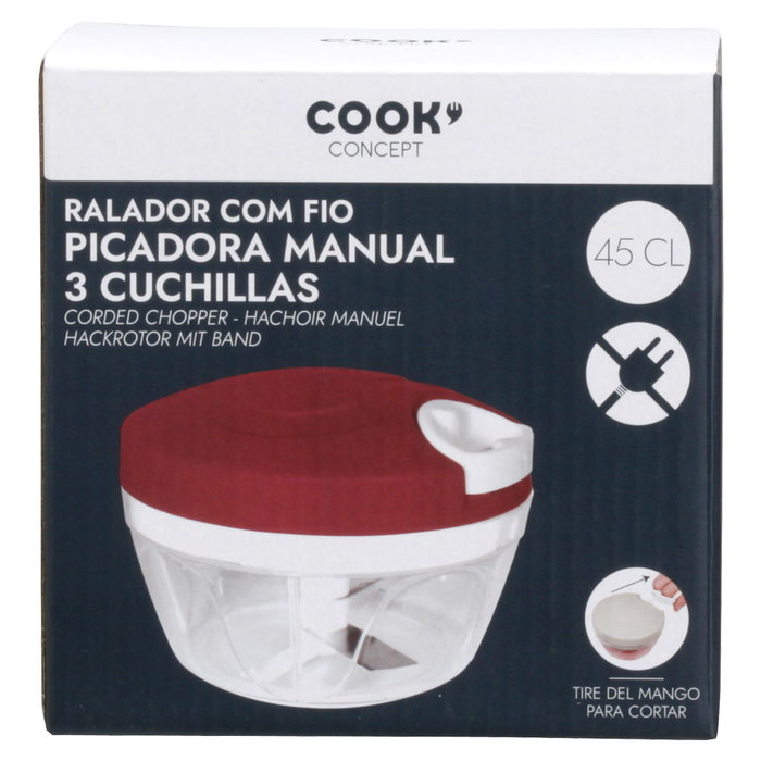 Cook Concept Picadora manual à 3 lames
