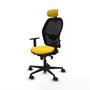 Piqueras y Crespo Chaise de Bureau avec Appui-tête 1D036N2 Jaune