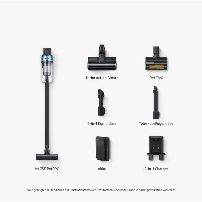 Samsung Jet 75 Pet VS20B75AGR1/GE Black