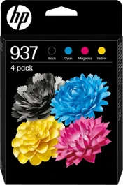 HP 6C400NE Cartouche d'encre originale 937 Multipack Noir Cyan Magenta Jaune 4 pack