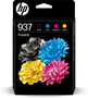 HP 937 Multipack de 4 cartouches d'encre originale (Noir, Cyan, Magenta, Jaune)