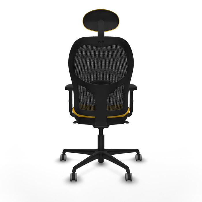 Piqueras y Crespo Chaise de Bureau avec Appui-tête 2D036G1 Jaune