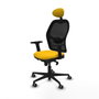 Piqueras y Crespo Chaise de Bureau avec Appui-tête 2D036G1 Jaune