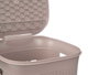 Stefanplast Pongotodo Domus Boîte de rangement 50 L beige 36,5 x 37 x 56 cm (Set de 6)