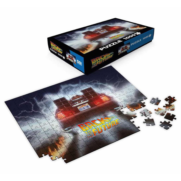 SD TOYS Puzzle DeLorean Out a Time Retour vers le Futur 1000 Pièces 70x50 cm