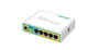 MikroTik hEX PoE lite - Routeur Ethernet 5 ports Gigabit avec USB 2.0 et alimentation PoE pass-through - Boîtier plastique - Processeur 650 MHz, 64 Mo RAM - RouterOS L4