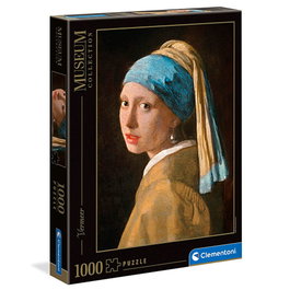 CLEMENTONI Puzzle La Jeune Fille à la Perle de Vermeer Museum Collection 1000 pièces - 69x50 cm