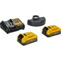 DeWalt DCG405S2T-QW Meuleuse d'angle sans fil 18V avec 2 batteries 3,5 Ah